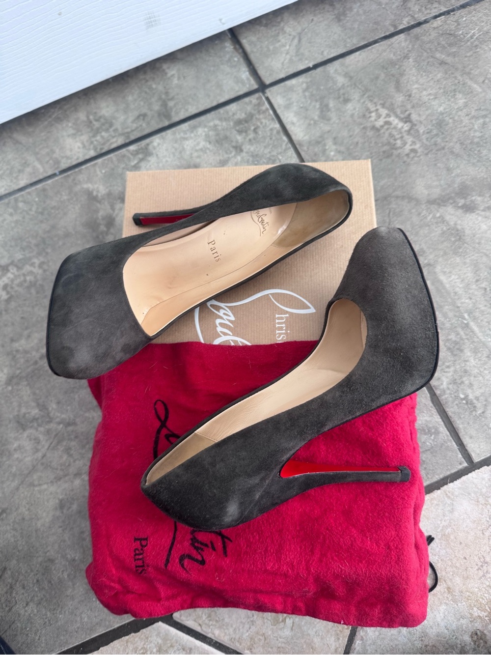 Authentic Suede Christian Louboutin Pumps